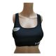 Under Armour HeatGear Mid-Impact Crossback Sports Bra Black Small front from Affordable Designer Brands