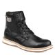 Vance Co. Mens Trent Perforated Leather Ankle Boot Black 13M Affordable Designer Brands
