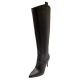Vince Camuto Women's Kervana Stiletto-Heel Dress Boots Leather Black 6.5M from Affordable Designer Brands