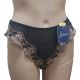 Whimsy by Lunaire  Women's  Sevilla  Boy short panties Black Taupe Xlarge Affordable Desigenr Brands