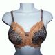 Whimsy by Lunaire Barbados Mesh Bra Basic Abstract Floral 38DDD Affordable Designer Brands
