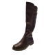White Mountain Womens  Shoes Mediate Wide Calf Tall Boots 6.5W Dark Brown Affordable Designer Brands