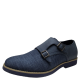 Xray Mens The Donnegal Dress  Double Monk Strap Loafers Navy 12M Affordable Designer Brands
