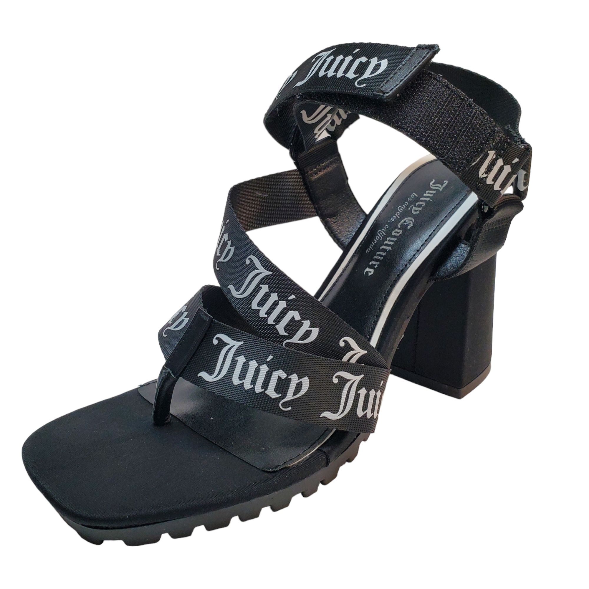 Juicy Couture Women039s Black Flip Flops Rhinestone Shine Size 9M  eBay