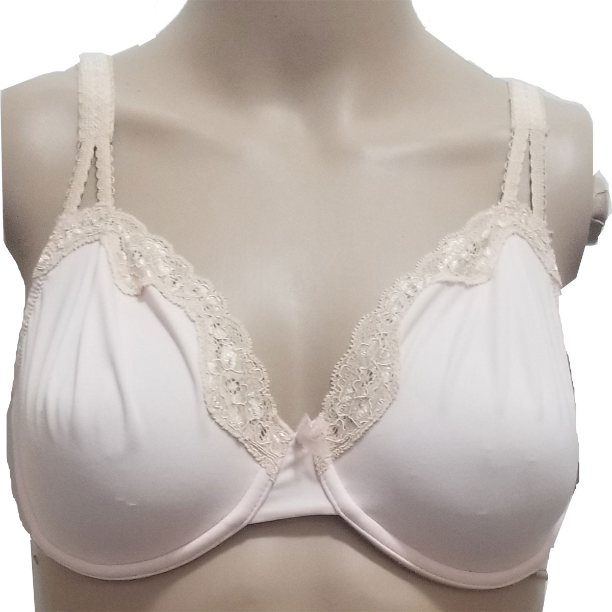 Whimsy by Lunaire Women's Aruba Lace Trim Seamless Underwire Bra Pink Ivy  34D